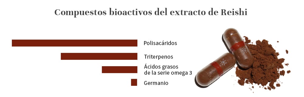 Compuestos bioactivos Mico Rei extracto de Reishi